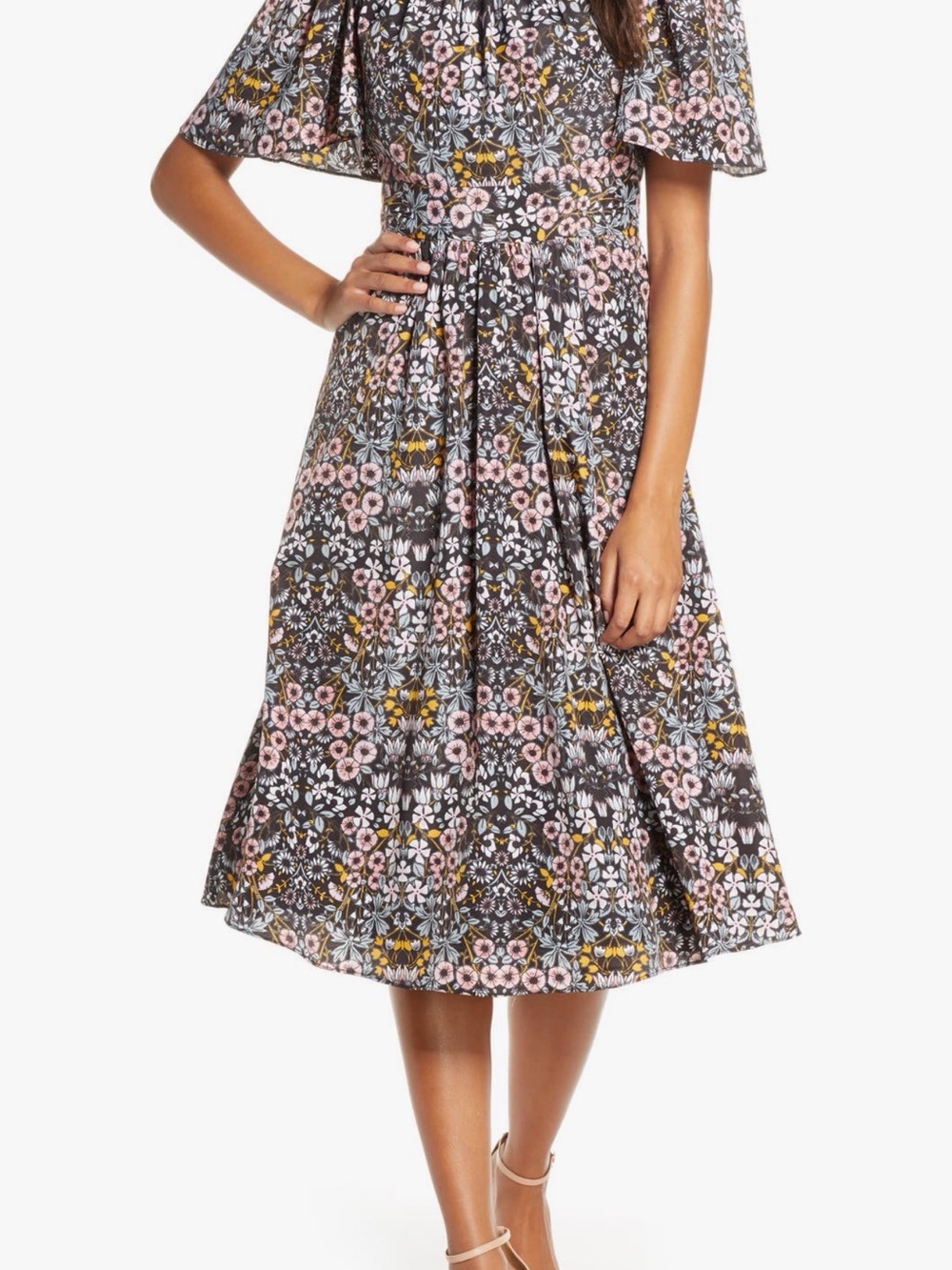 Julia Jordan ruffle neck dress sz 12